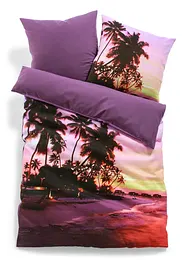 Vändbart påslakanset med strandmotiv, bonprix