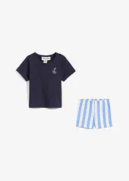 T-shirt och shorts för bebisar i ren ekologisk bomull (2 delar), bonprix