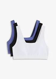 BH-topp med ekologisk bomull (3-pack), bonprix