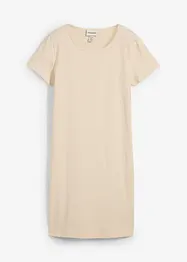 Jerseyklänning i ekologisk bomull med stretch, bonprix