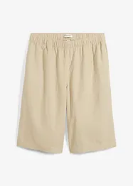 Bermudas med linne och bekväm hög midja, bonprix