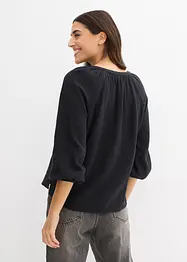Muslinblus i oversizemodell av bomull, bonprix