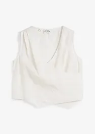 Bluslinne med omlottlook i rent linnematerial, bonprix