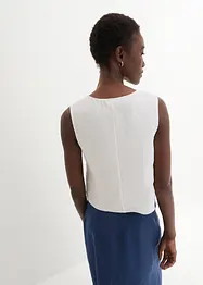 Bluslinne med omlottlook i rent linnematerial, bonprix