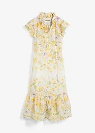 Maxiklänning i rami med skirt blommönster, bonprix
