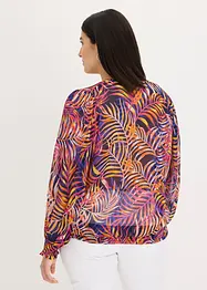 Mönstrad chiffongblus, bonprix