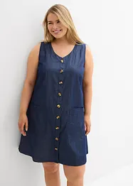 Jeansklänning av ekologisk bomull, bonprix