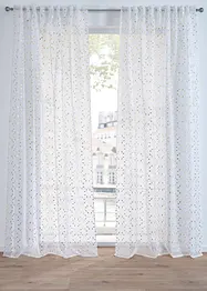Gardin med återvunnen polyester och glansigt tryck (1 styck), bonprix