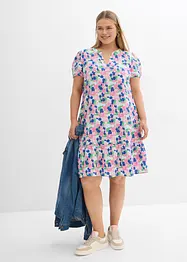 Klänning av mjuk muslin, bonprix