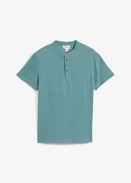 Kortärmad skjorta med ståkrage i mjuk muslin för barn, bonprix