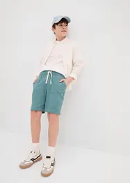 Dra på-shorts för barn i luftig muslin, Loose Fit, bonprix