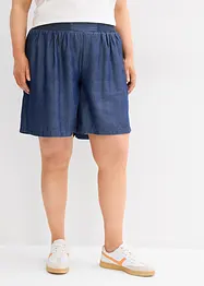 Dra på-shorts med smockad linning, bonprix