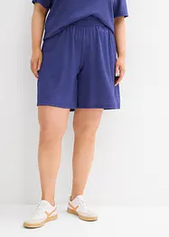 Dra på-shorts av kräpp, bonprix