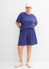 Dra på-shorts av kräpp, bonprix