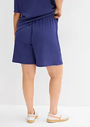 Dra på-shorts av kräpp, bonprix