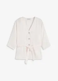 Blus med knytband, bonprix