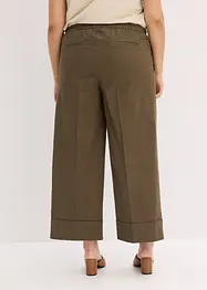 Byxa med gubbveck, av stretchigt bomullsmaterial, bonprix