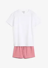 Pyjamas med shorts av muslin (2 delar), bonprix