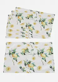 Bordstablett (set med 4) med citronmönster, bonprix