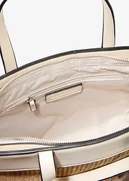 Shoppingväska med halmlook, bonprix