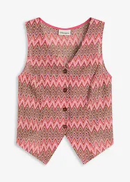 Väst med virkad look, bonprix