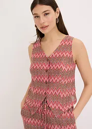 Väst med virkad look, bonprix