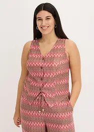 Väst med virkad look, bonprix