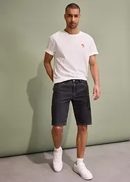 Stretchiga jeansbermudas, Relaxed Fit, bonprix