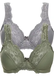 Minimizer-BH med vadderade axelband (2-pack), bonprix
