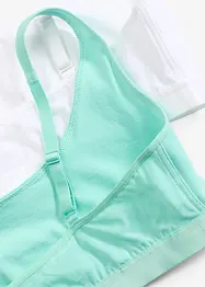 BH-topp med ekologisk bomull (2-pack), bonprix