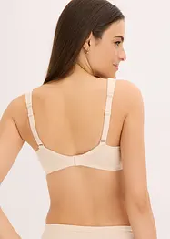 Ovadderad T-shirtbehå med bygel i ekologisk bomull (2-pack), bonprix