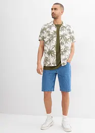 Kortärmad skjorta av viskos, Slim Fit, bonprix