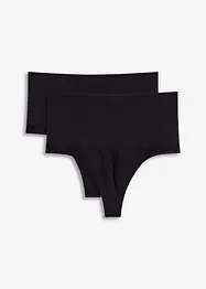 Sömlös stringtrosa med lätt formande effekt (2-pack), bonprix