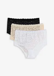 Midjetrosa av spets (3-pack), bonprix