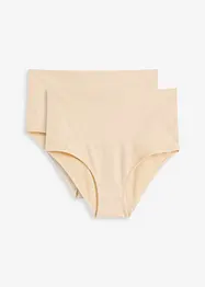 Sömlös trosa med medelhög formande effekt (2-pack), bonprix