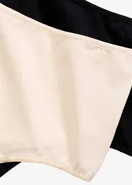 Stringtrosa med hög midja och mjuk bomull (4-pack), bonprix