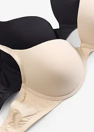 Push up-BH med bygel och bomull (2-pack), bonprix