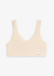 Ribbstickad och sömlös Feel Comfort BH-topp, bonprix