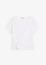 T-shirt med knutdetalj, bonprix