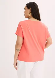 T-shirt med knutdetalj, bonprix
