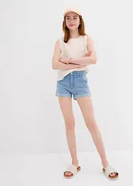 Jeansshorts Mid Waist för barn, bonprix