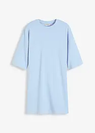 Jerseyklänning i tjockt material av ekologisk bomull, bonprix