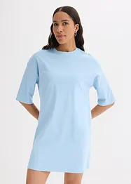Jerseyklänning i tjockt material av ekologisk bomull, bonprix