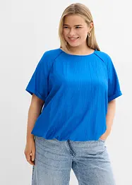 Kortärmad blus av mjuk viskosmix, bonprix