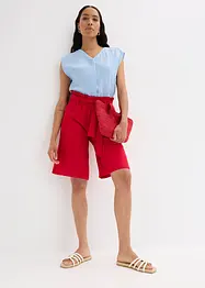 Dra på-bermudas i följsam viskosmix, bonprix
