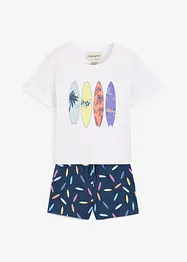Shirt och shorts för barn (2 delar) i ren bomull, bonprix