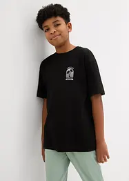 T-shirt av ekologisk bomull med tryck på ryggen, bonprix
