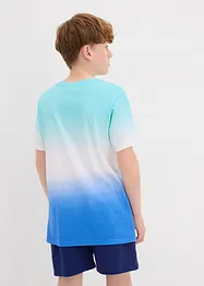 T-shirt med olika färgnyanser för barn, av ekologisk bomull, bonprix