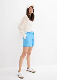 Jerseyshorts med bekväm midja och spets, bonprix