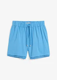 Jerseyshorts med bekväm midja och spets, bonprix